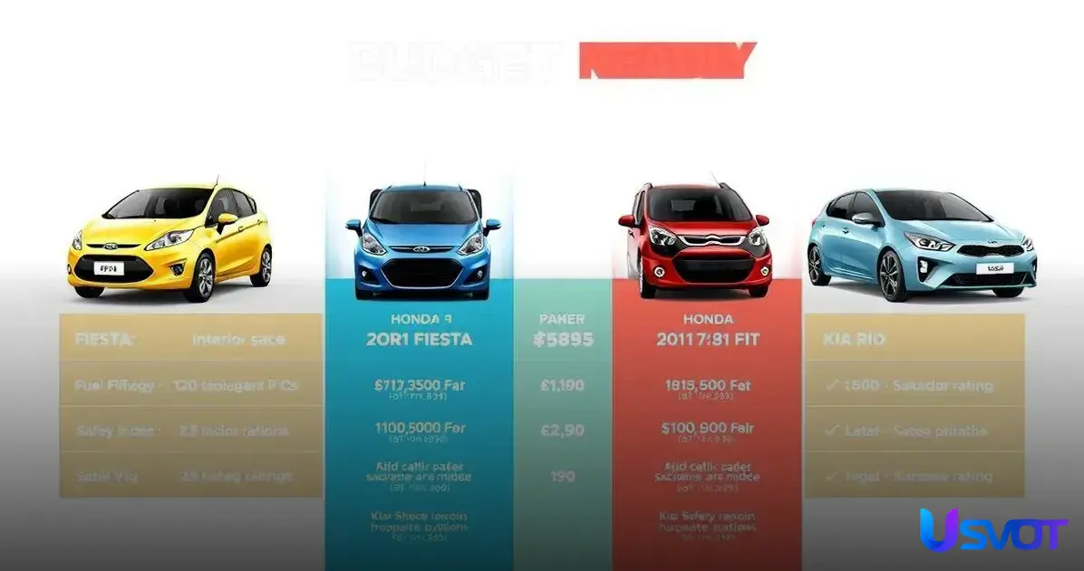 Comparativa de autos baratos más populares