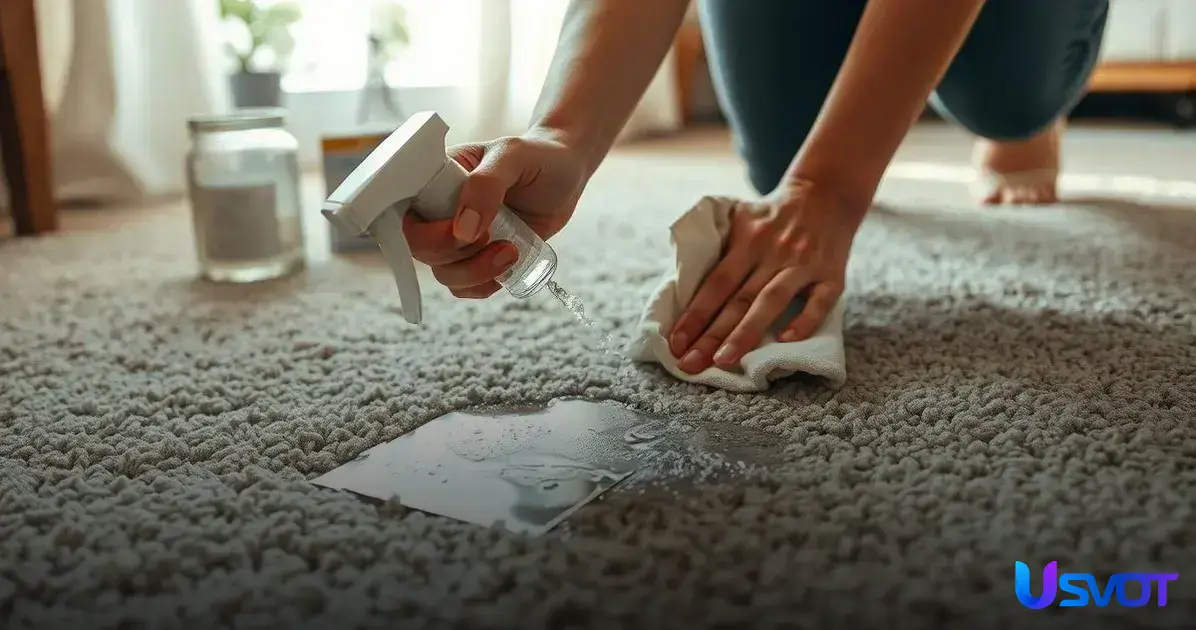 Métodos eficaces para quitar manchas en alfombras