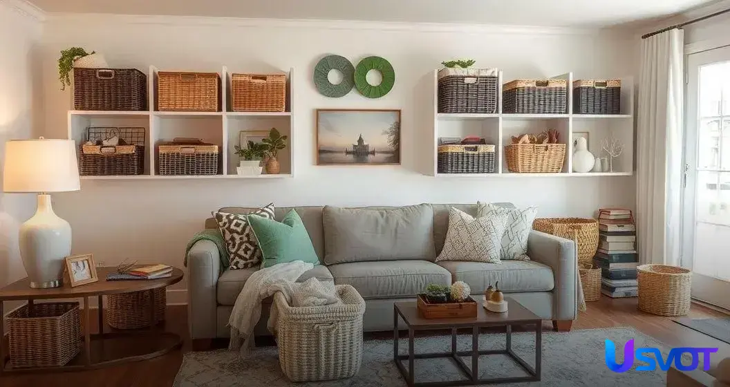 Uso de cestas y organizadores Uso de cestas y organizadores